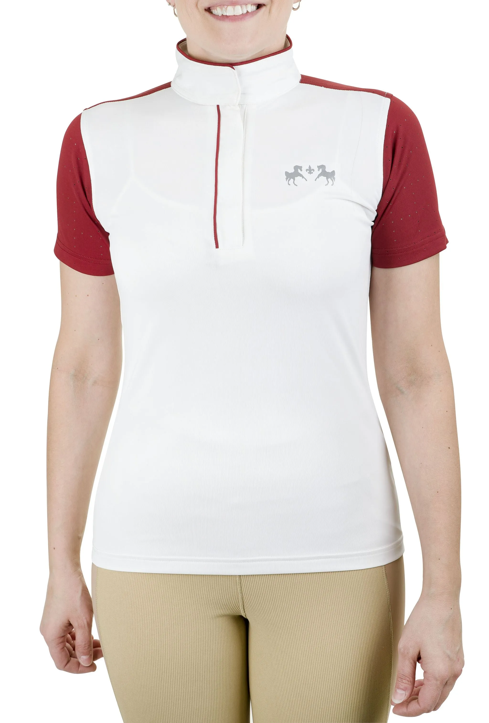 Equine Couture Ladies Magda Equicool Short Sleeve Show Shirt