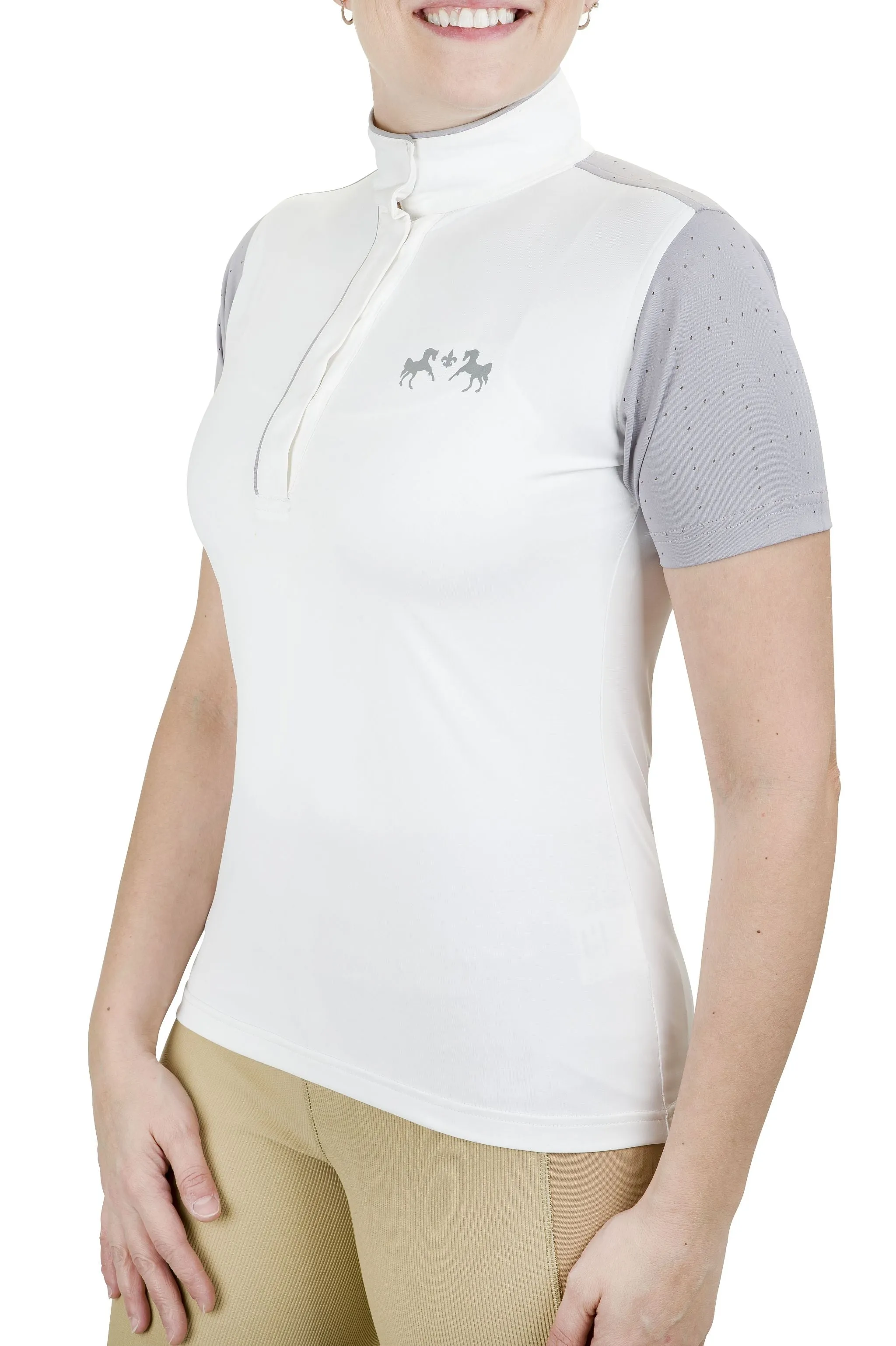 Equine Couture Ladies Magda Equicool Short Sleeve Show Shirt
