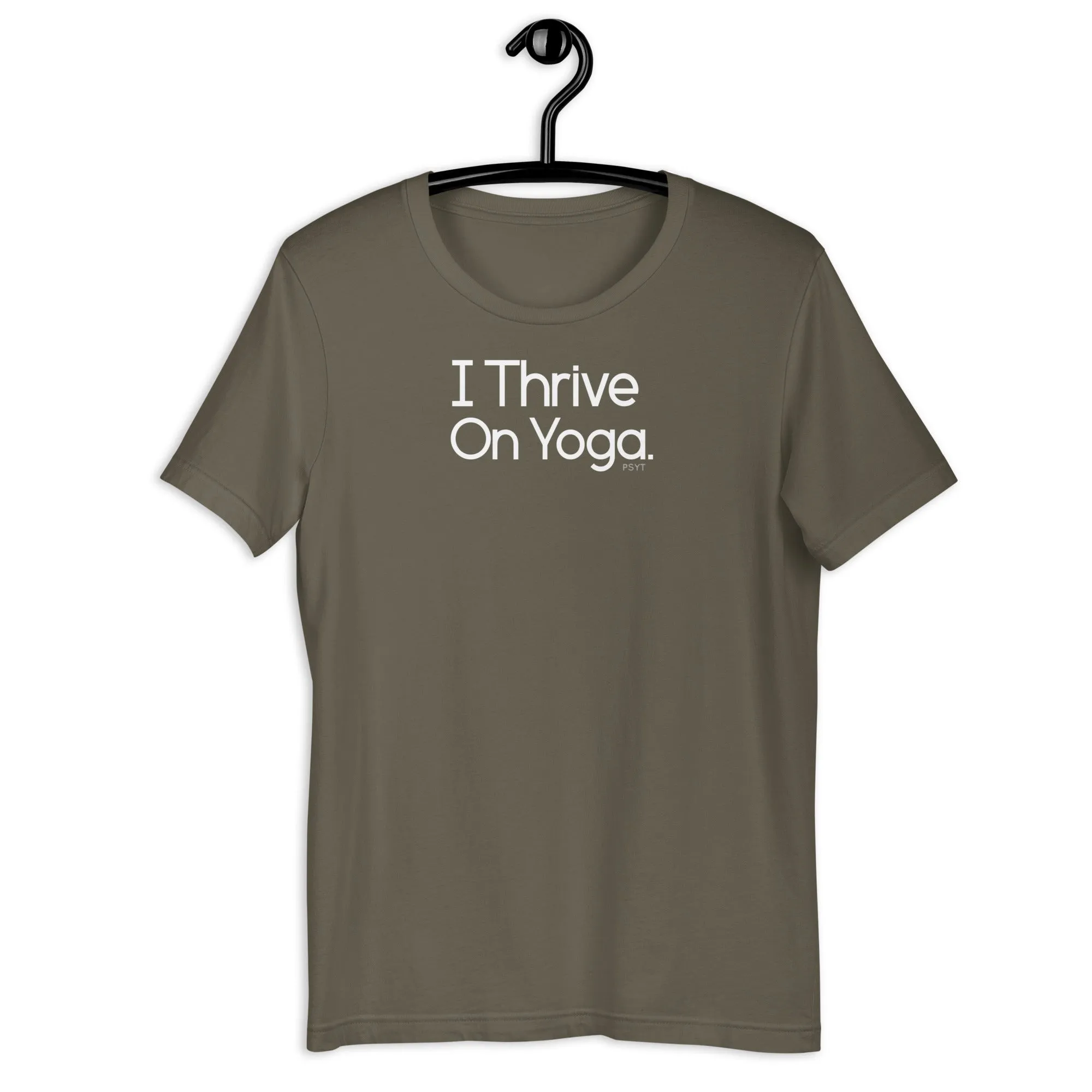 Fact: I Thrive On Yoga Dark Color Shirt
