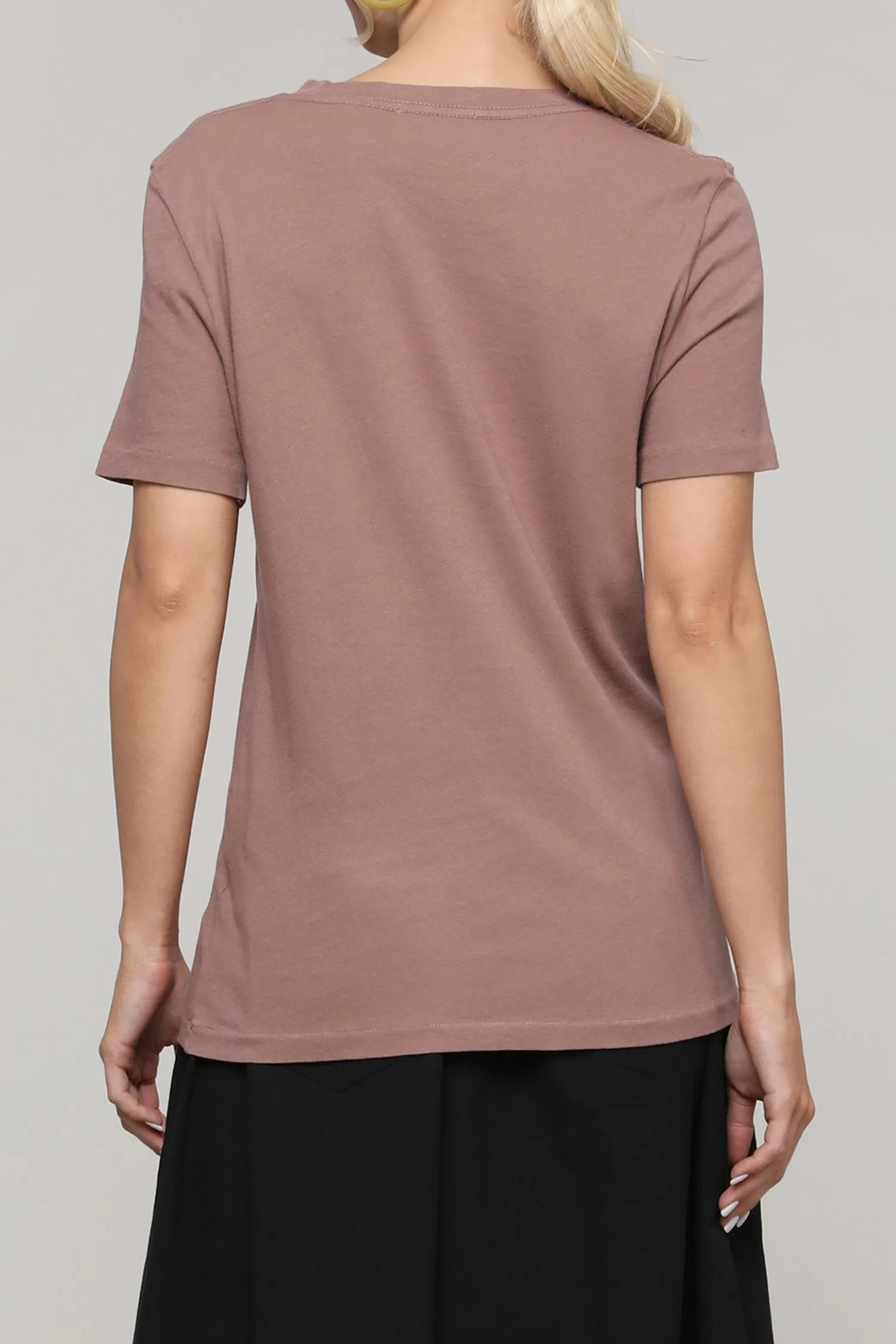 Garment dye crew neck short sleeve T-shirts
