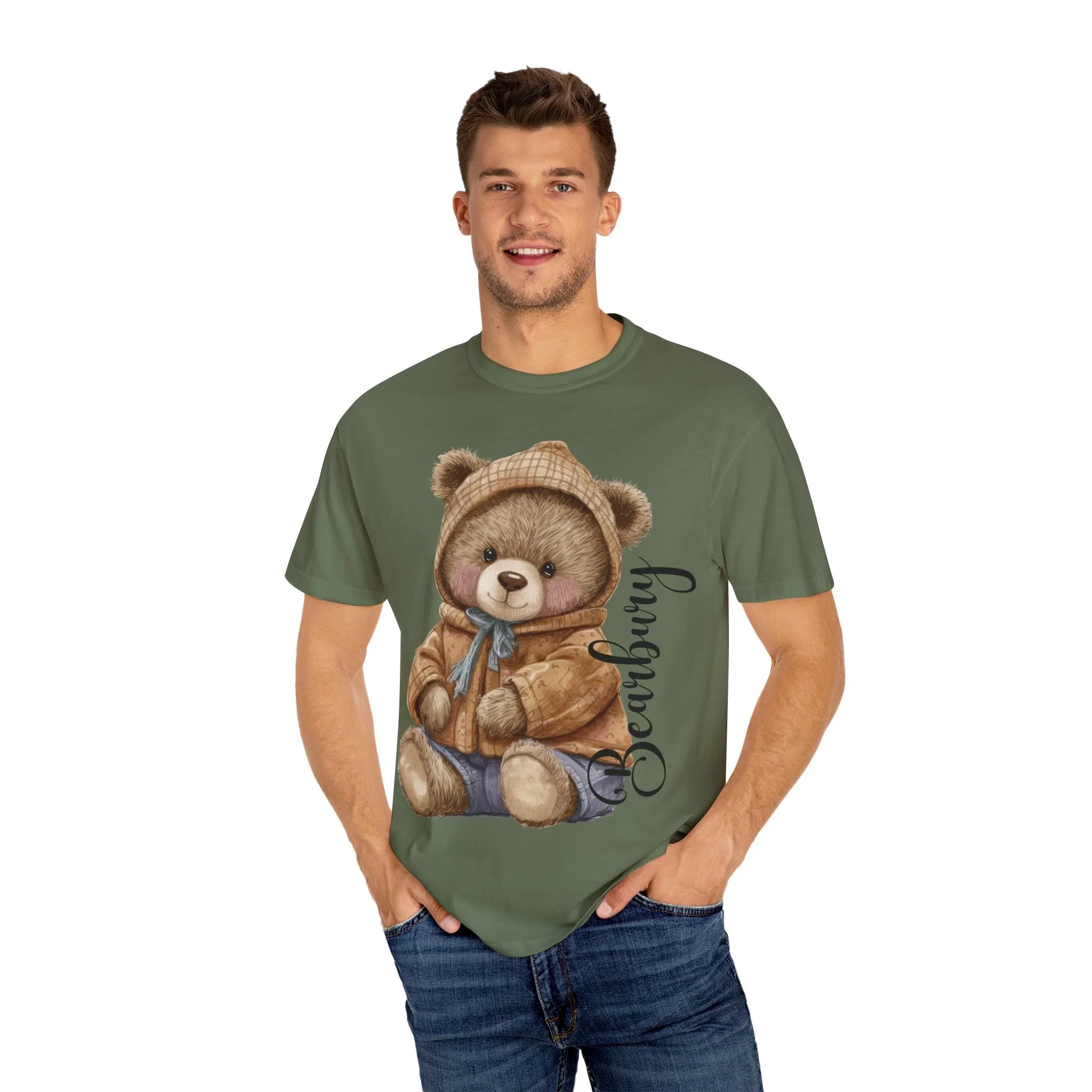 Garment-Dyed Casual Bearbury Tees : Effortlessly Cool and Comfortable made for men and women