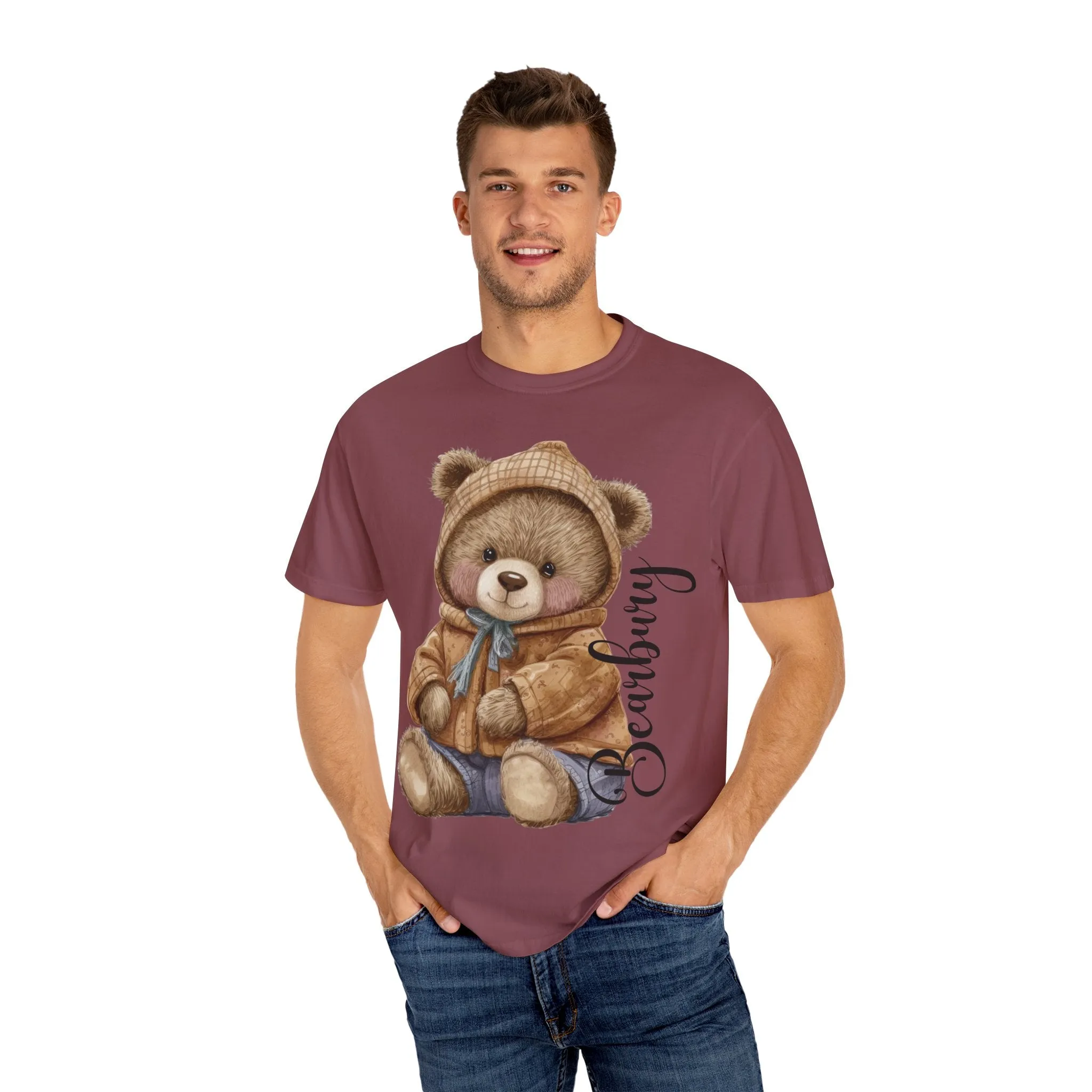 Garment-Dyed Casual Bearbury Tees : Effortlessly Cool and Comfortable made for men and women
