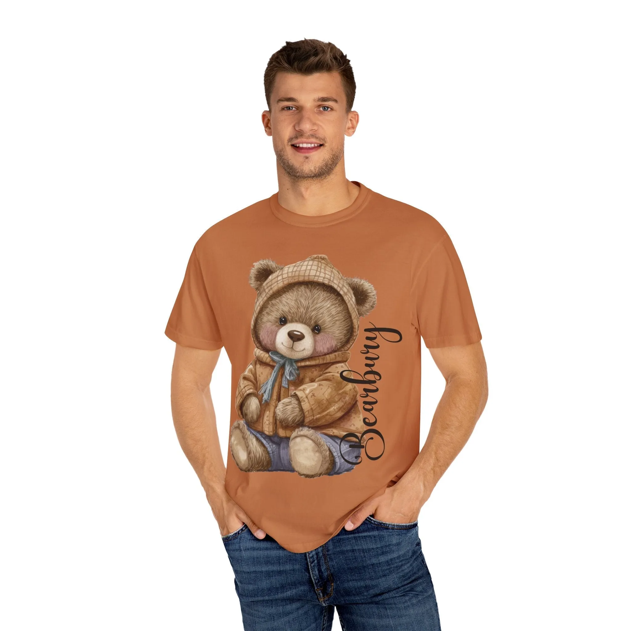 Garment-Dyed Casual Bearbury Tees : Effortlessly Cool and Comfortable made for men and women