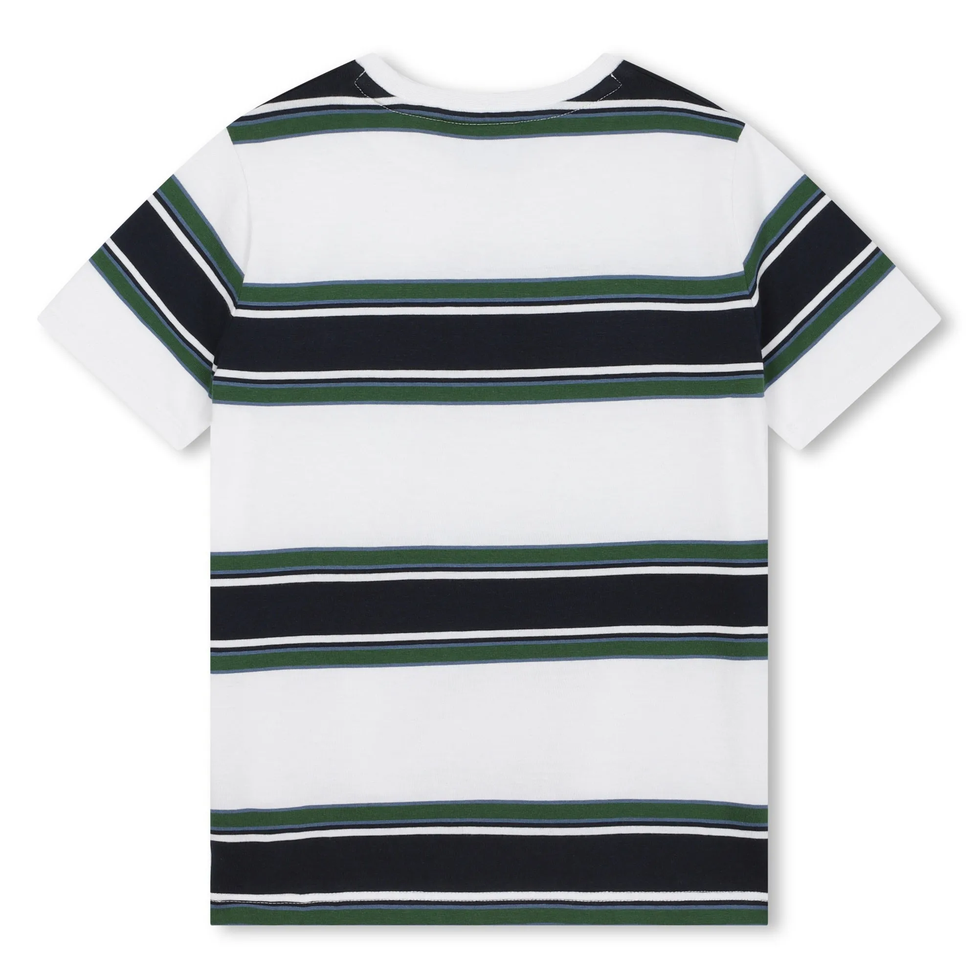 Green Stripes Short Sleeves T-Shirt