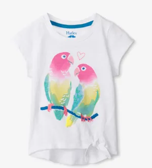 Hatley Kids Friendly Parrots Tie Front Tee