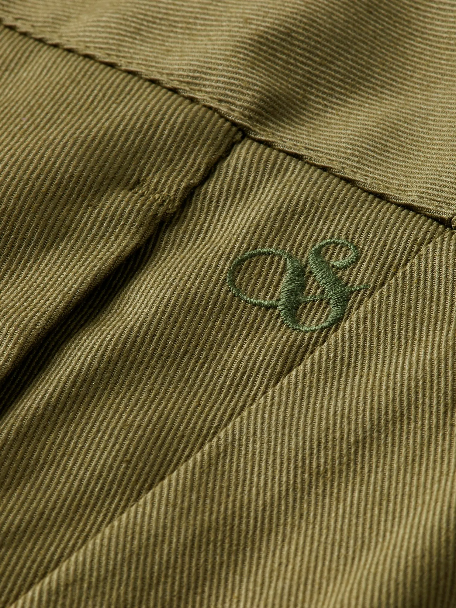 High-rise chino shorts