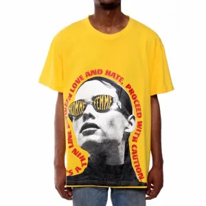 Homme   Femme Love & Hate Yellow Tee