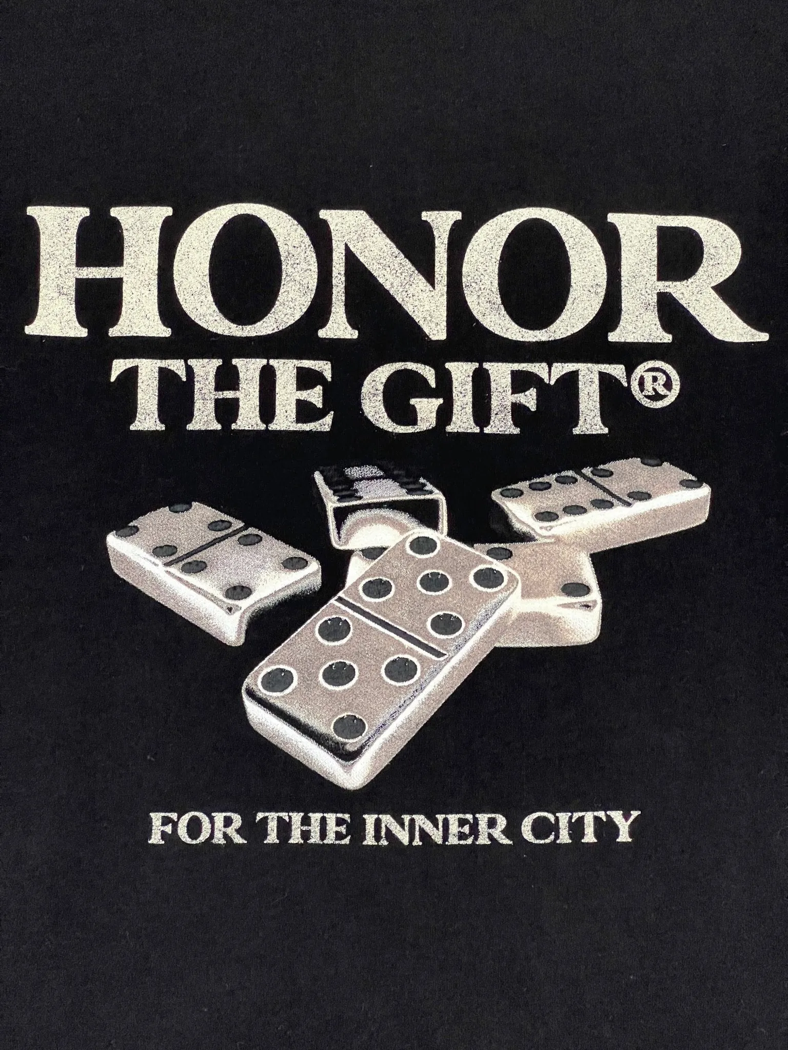 Honor The Gift Dominos Tee Black