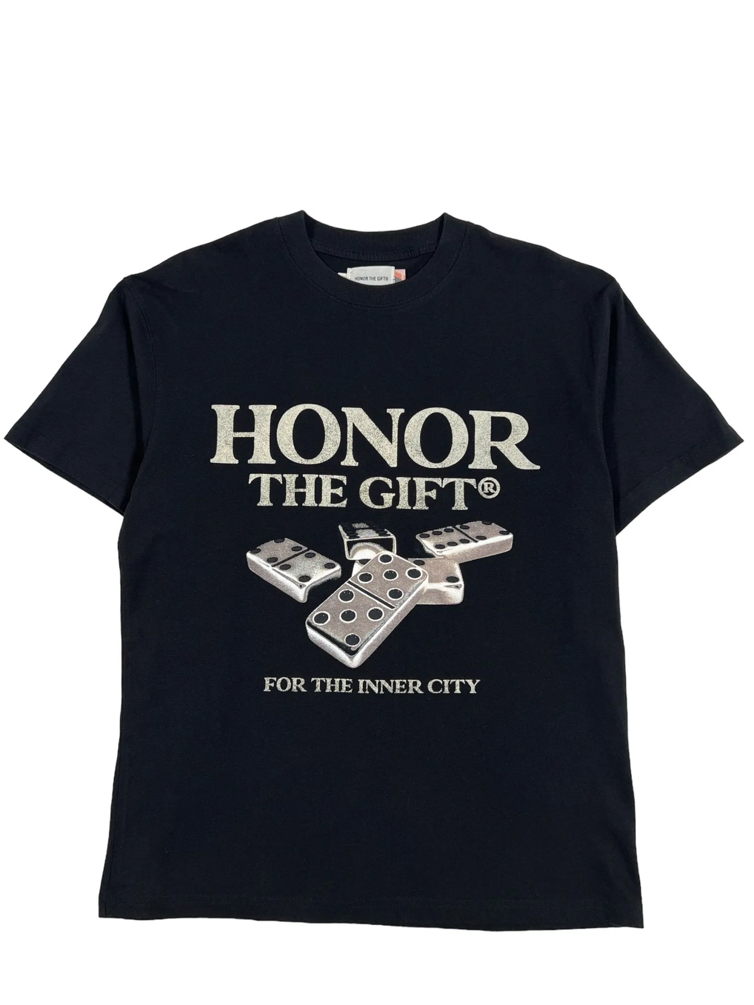 Honor The Gift Dominos Tee Black