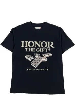 Honor The Gift Dominos Tee Black