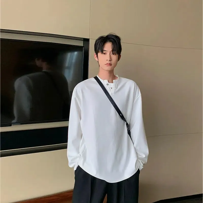 Hua Minimal Detail Classic Long Sleeves T-Shirt