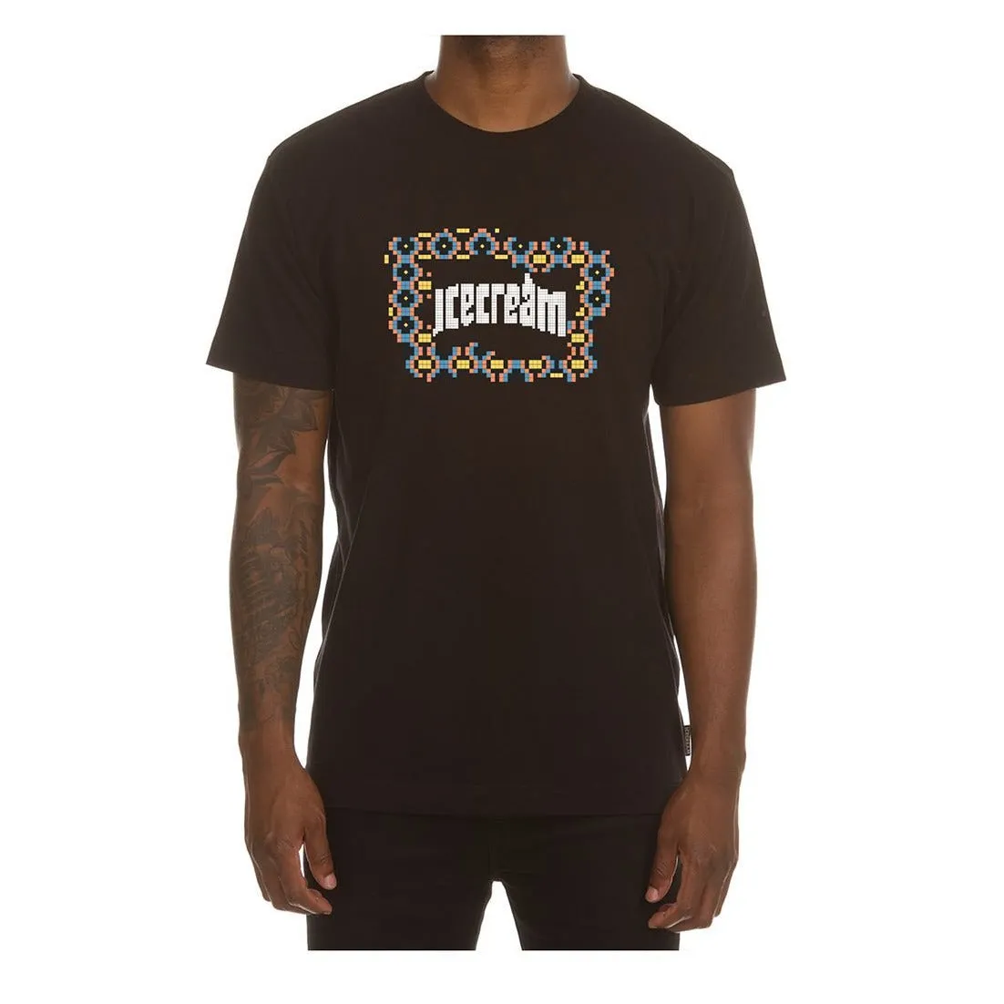Ice Cream Flag SS Black Tee