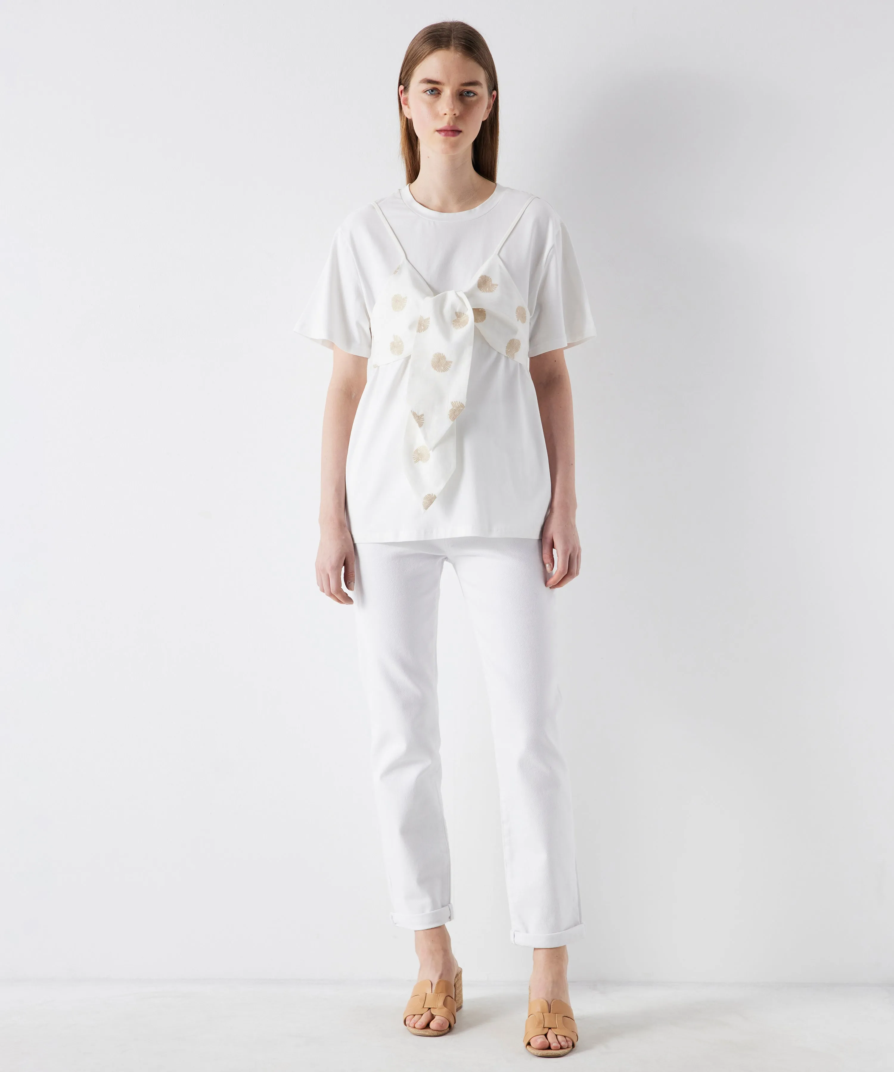 Ipekyol Two Piece Look Tee Off White
