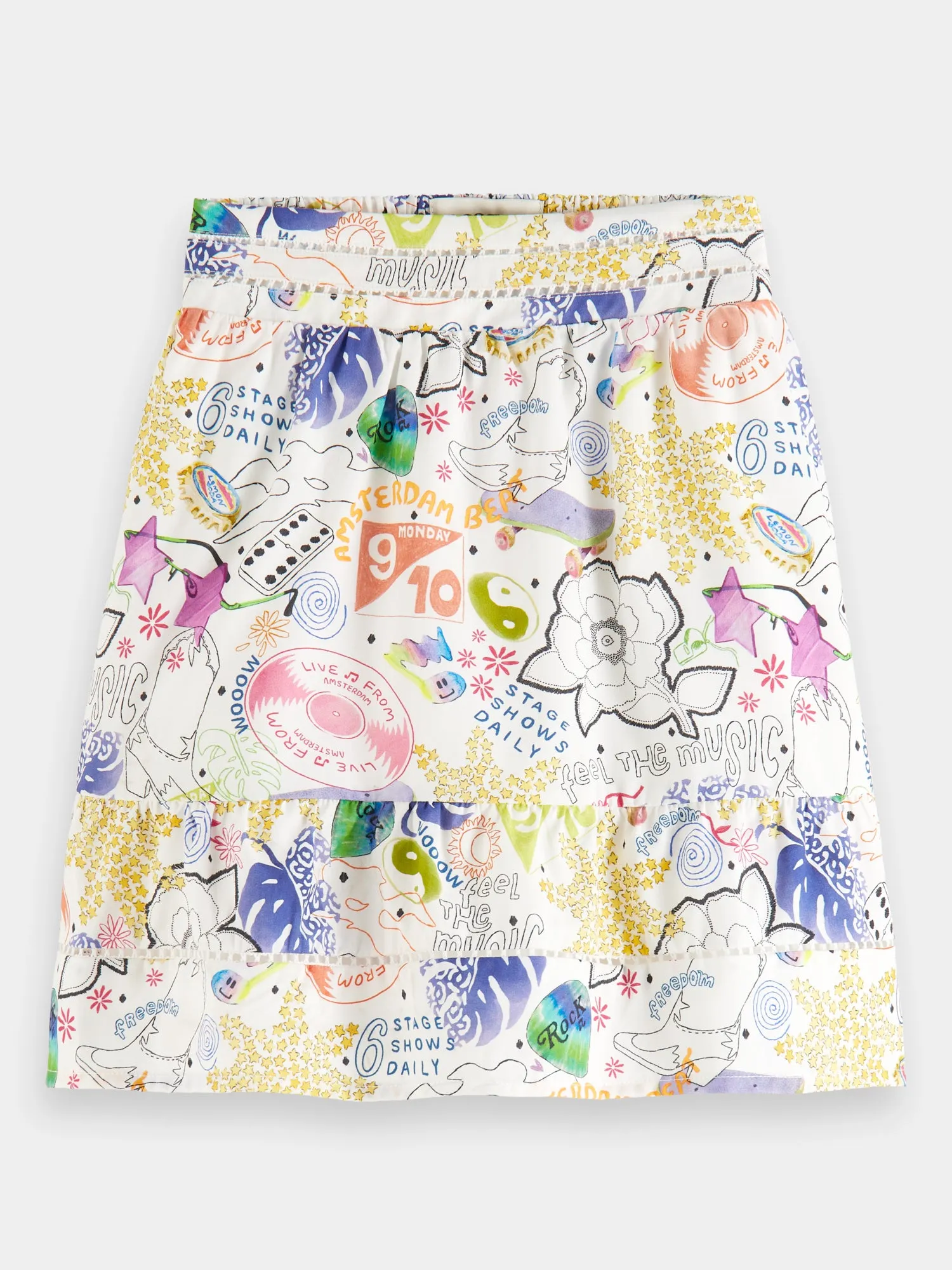 Kids - Printed mini skirt