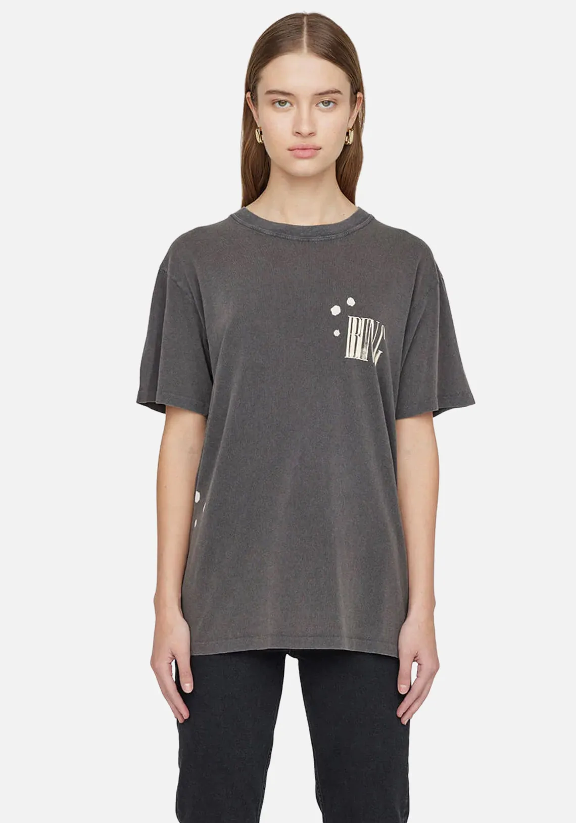 LILI TEE BING BLEACHED FADED BLACK