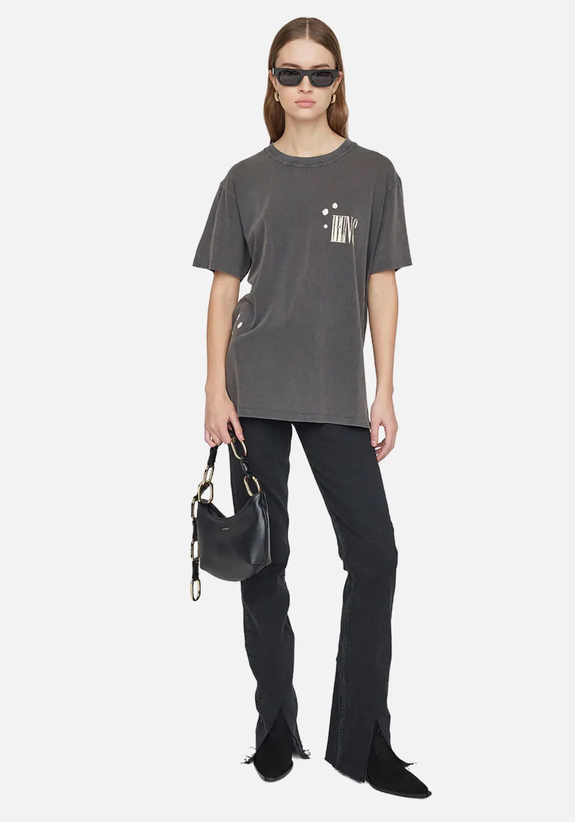 LILI TEE BING BLEACHED FADED BLACK