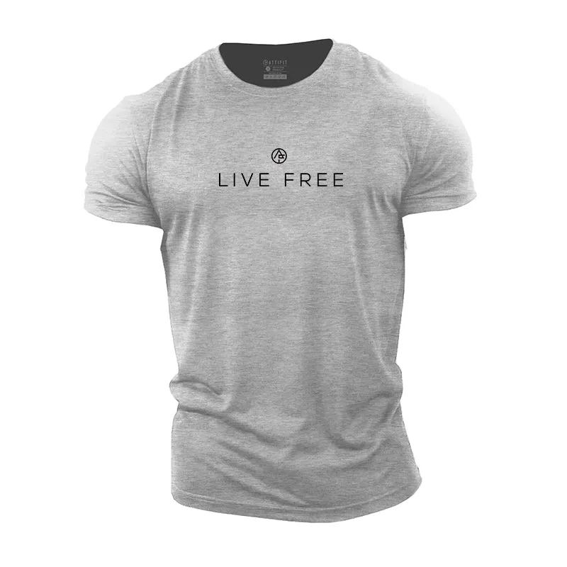 Live Free Cotton T-Shirts