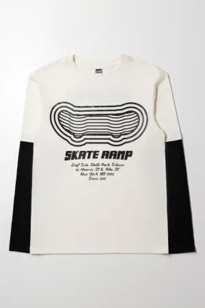 Long  Sleeve T-Shirt Cream