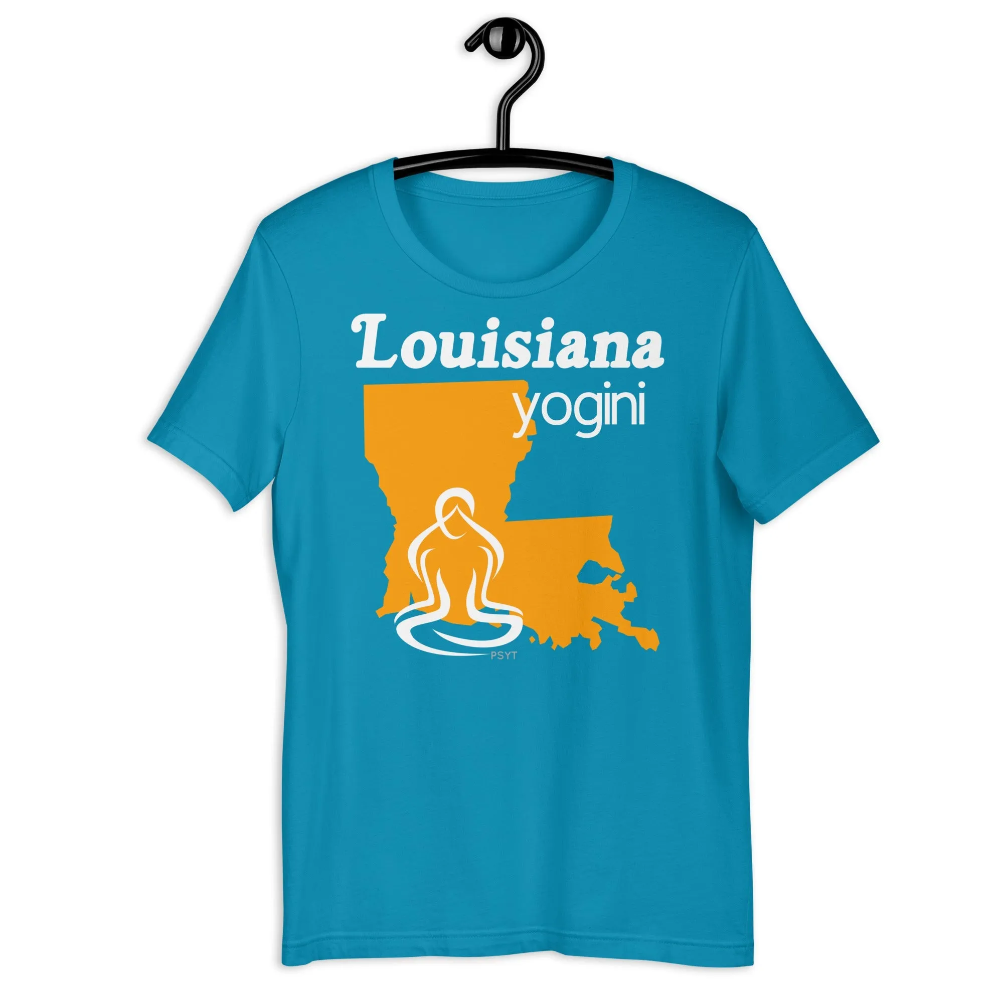 Louisiana Map Yogini Dark Shirt