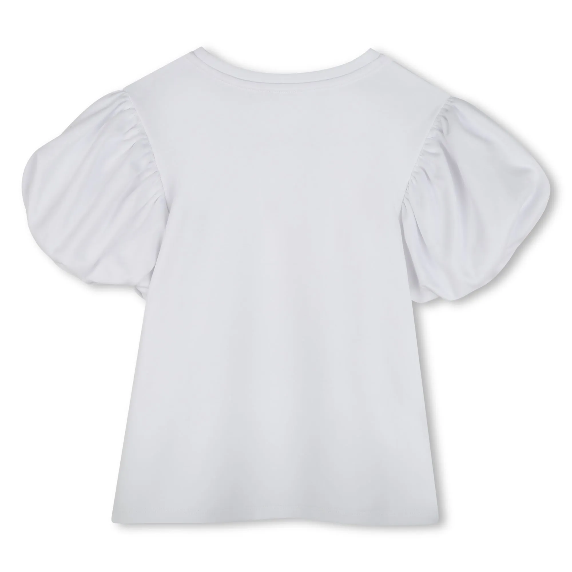 MARC JACOBS SNAPSHOT GARPHIC TEE WITH RUFFLE TEE
