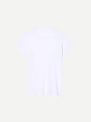 Mariela Crewneck Tee in White