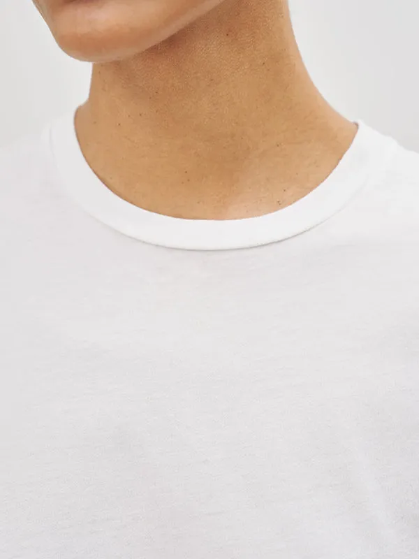 Mariela Crewneck Tee in White