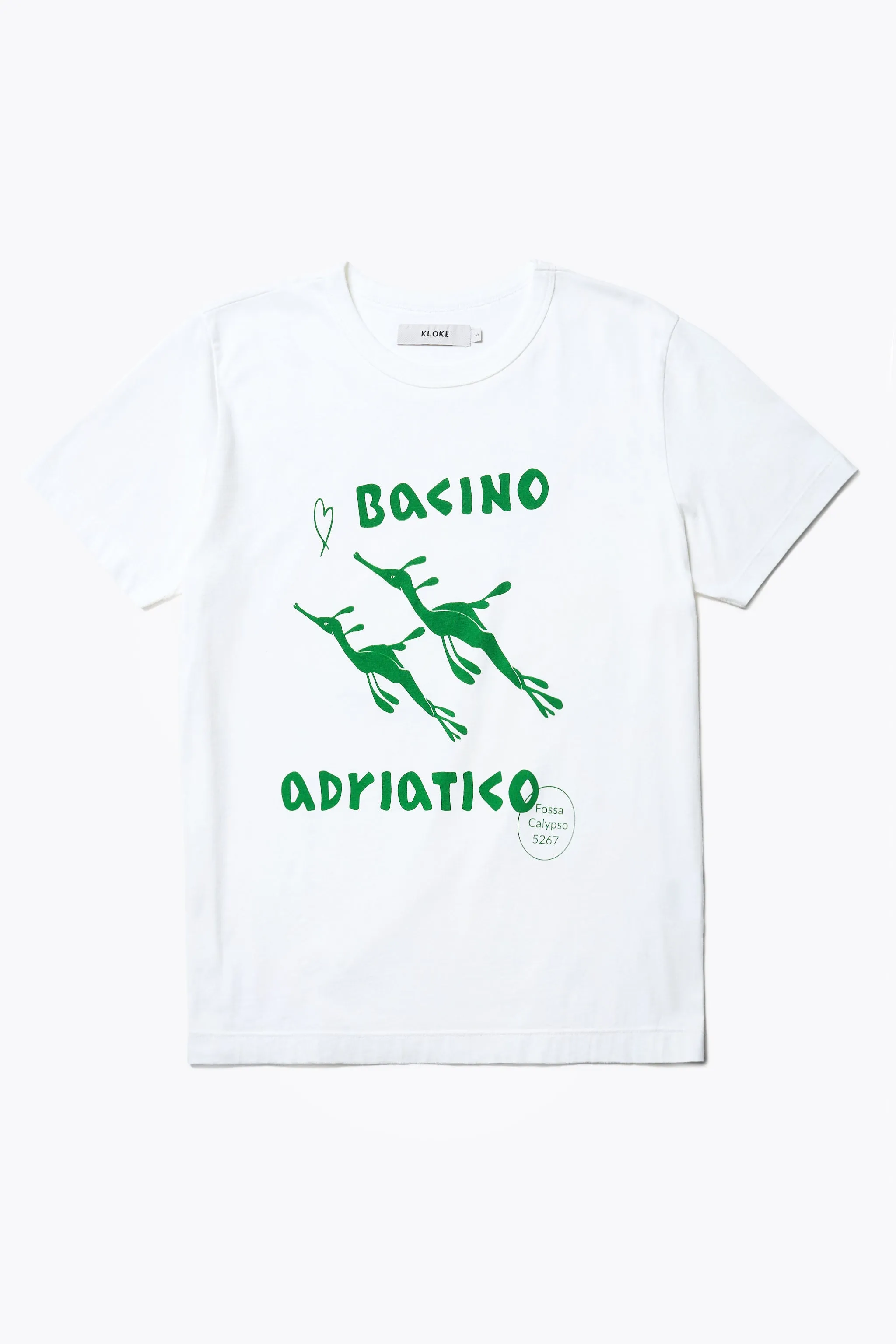 Mens Bacino Print Tee White/Green