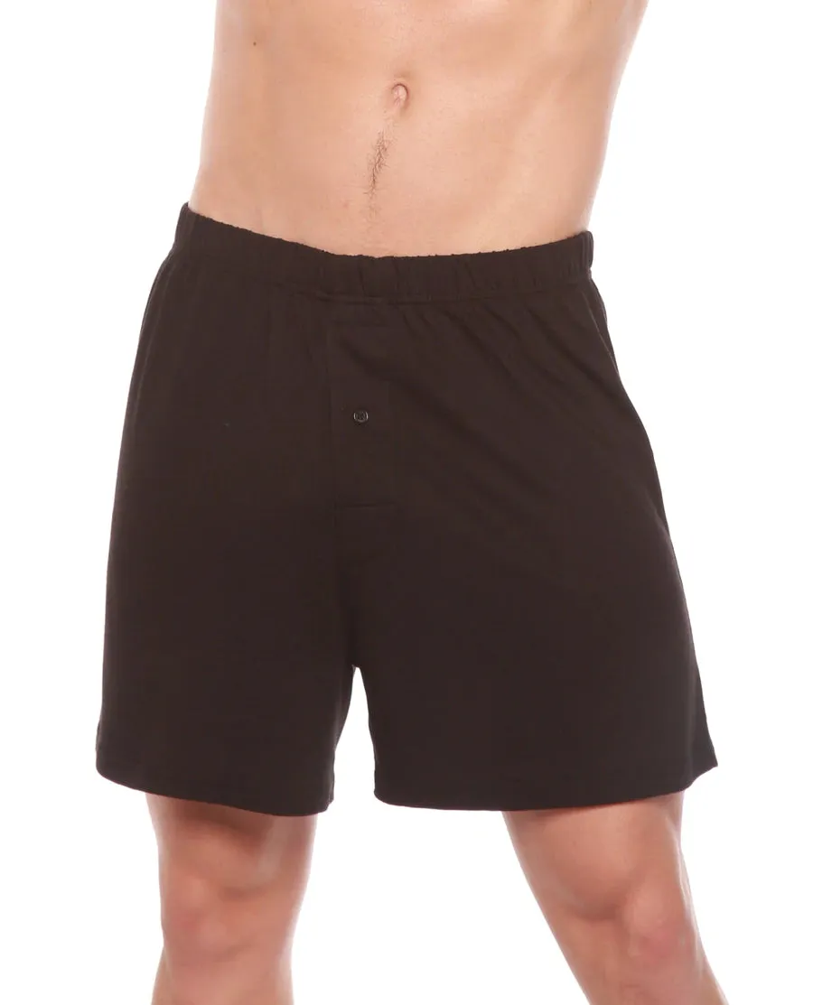 Men's Bamboo Viscose/Organic Cotton Tank Top Black Color   Boxer Style Underwear Black Color