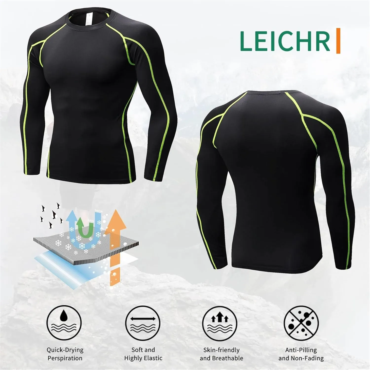 Men's Bodybuilding T - Shirt Slim Quick Dry Compression Shirt Short Sleeve Running Baselayer Top