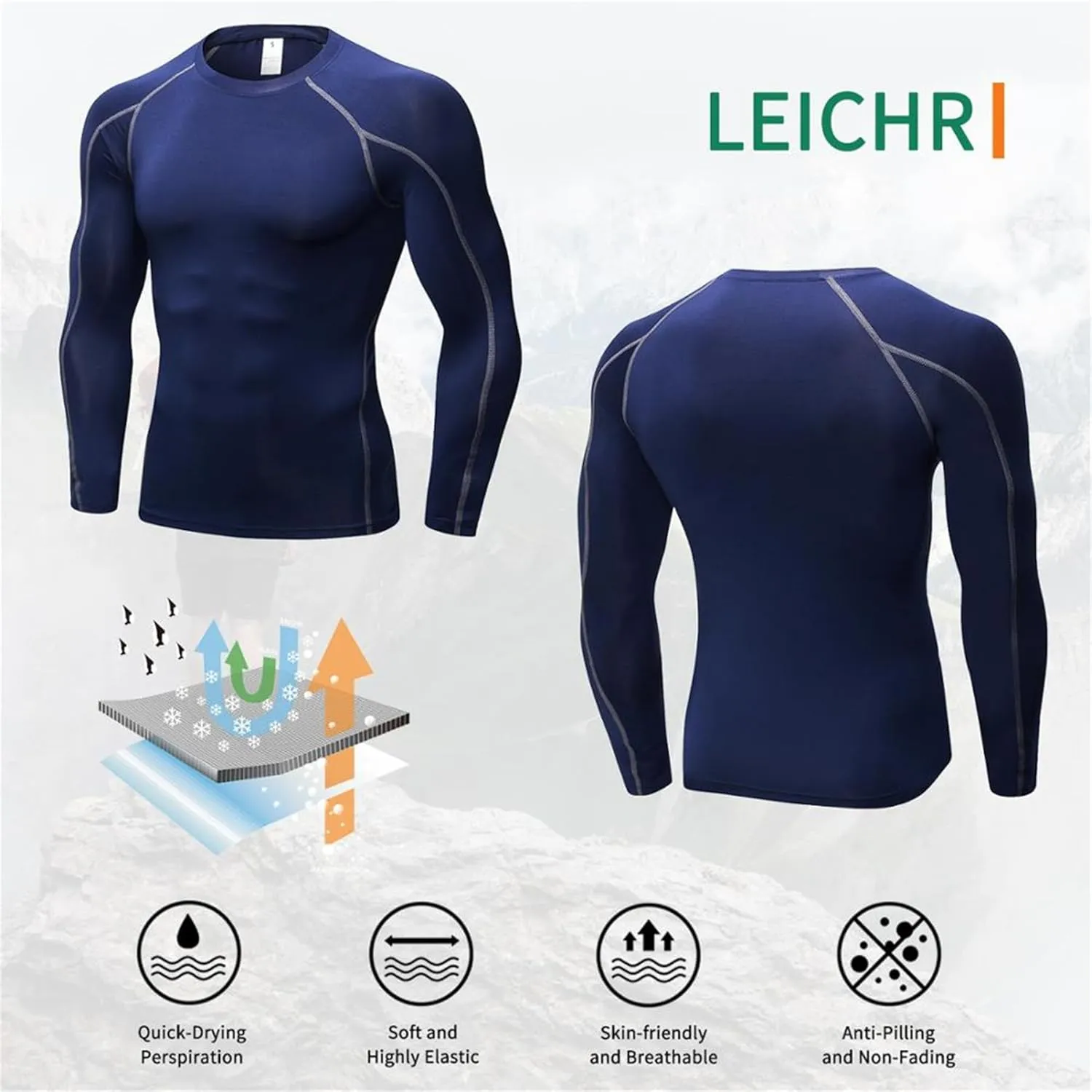 Men's Bodybuilding T - Shirt Slim Quick Dry Compression Shirt Short Sleeve Running Baselayer Top