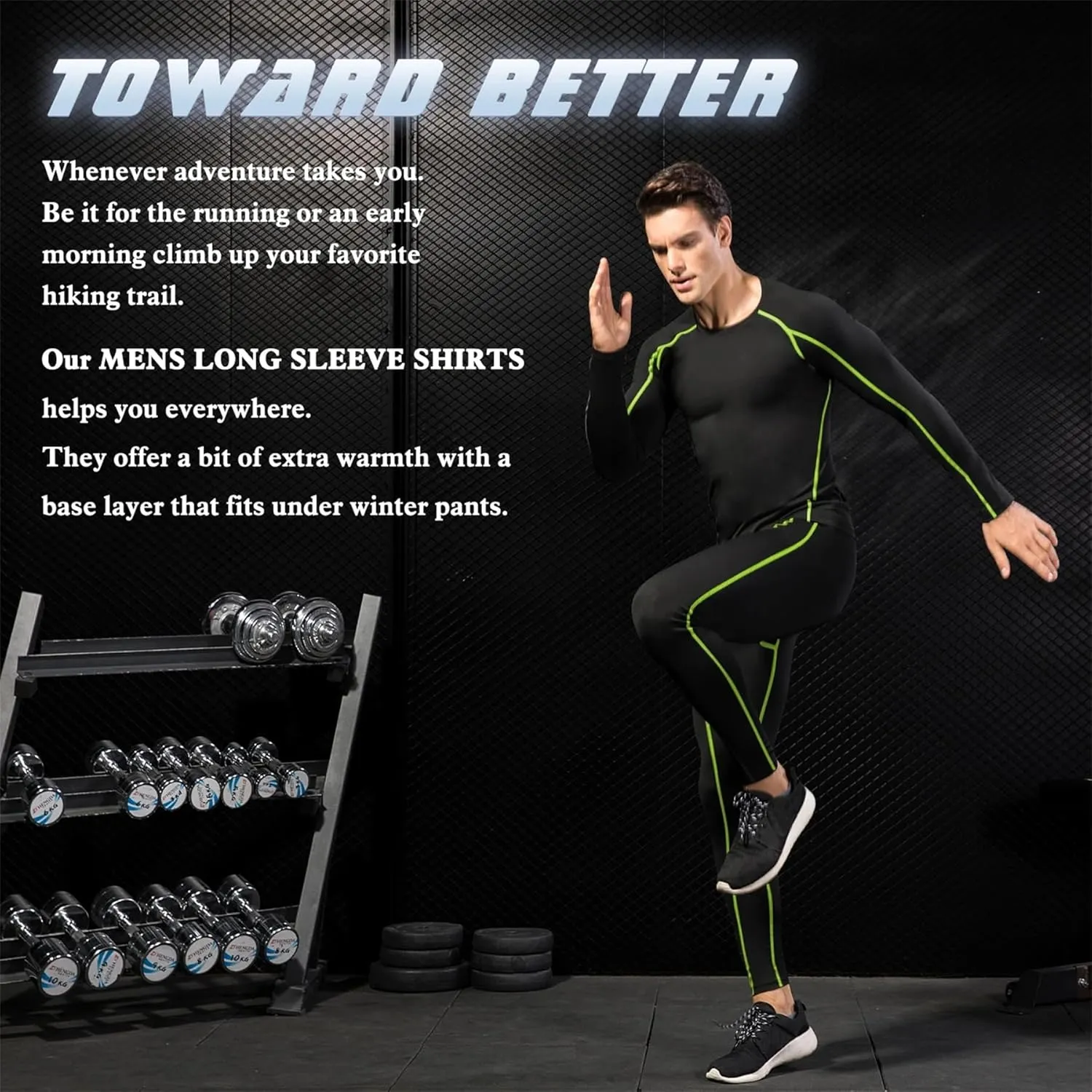 Men's Bodybuilding T - Shirt Slim Quick Dry Compression Shirt Short Sleeve Running Baselayer Top