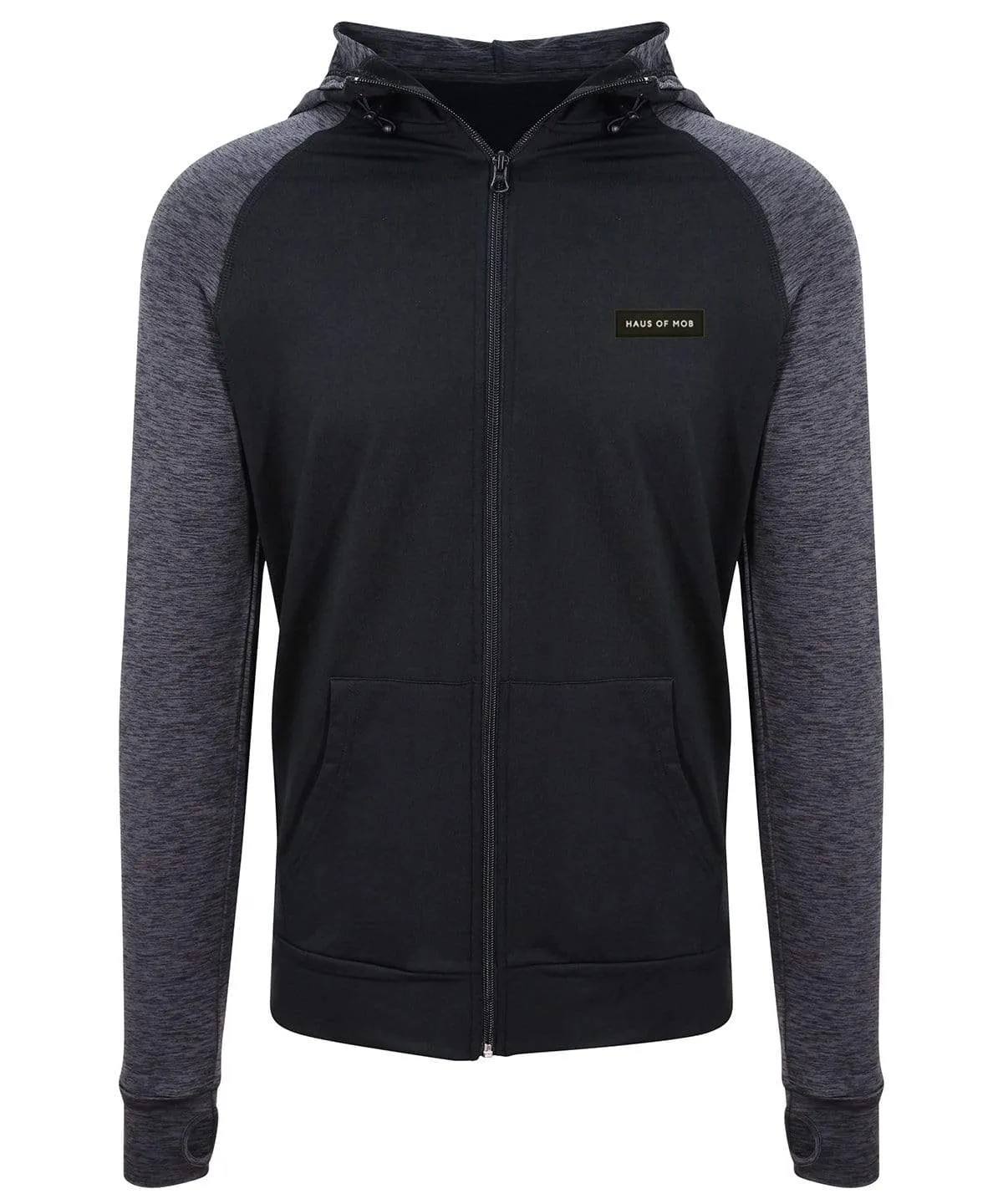 Mens Mob Gym Contrast Zip Up