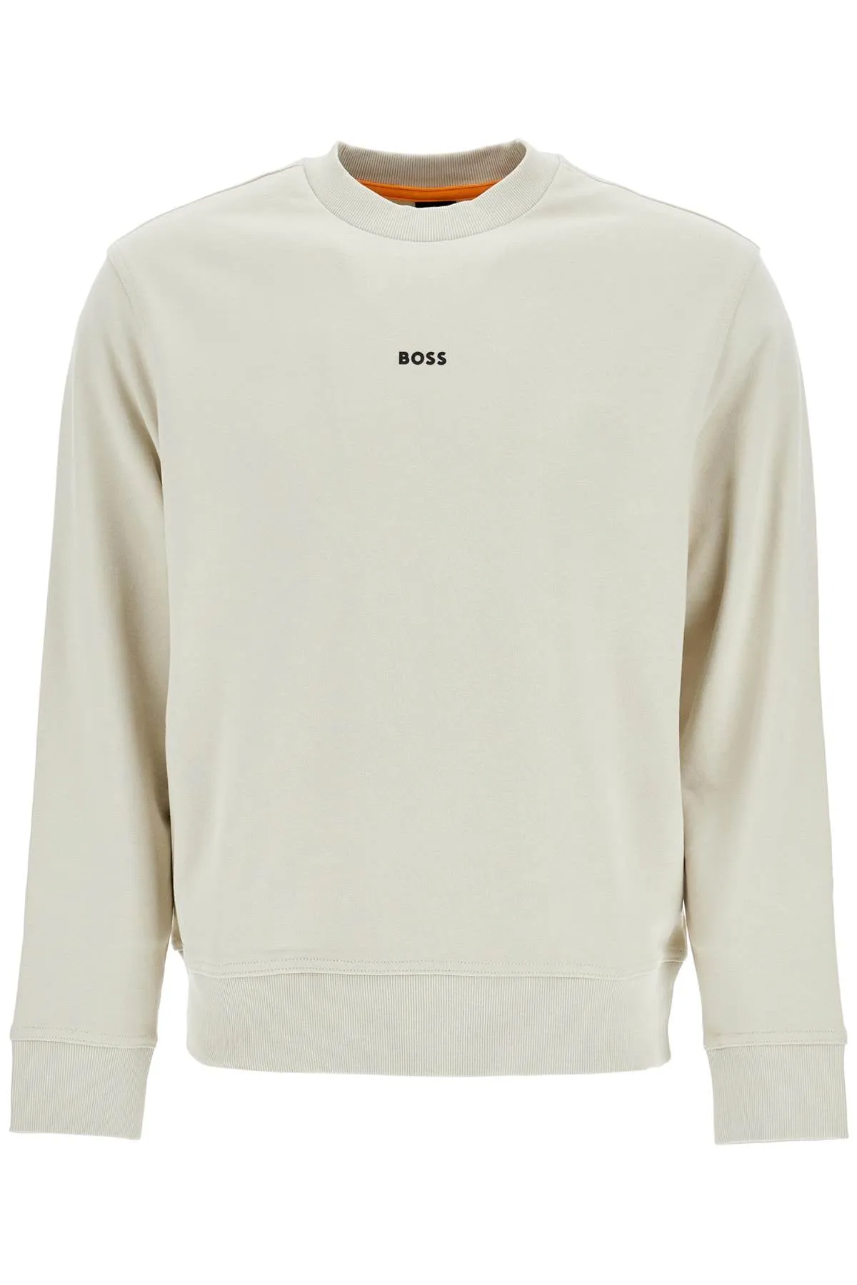 Minimal Crewneck Cotton Sweatshirt