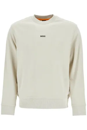 Minimal Crewneck Cotton Sweatshirt