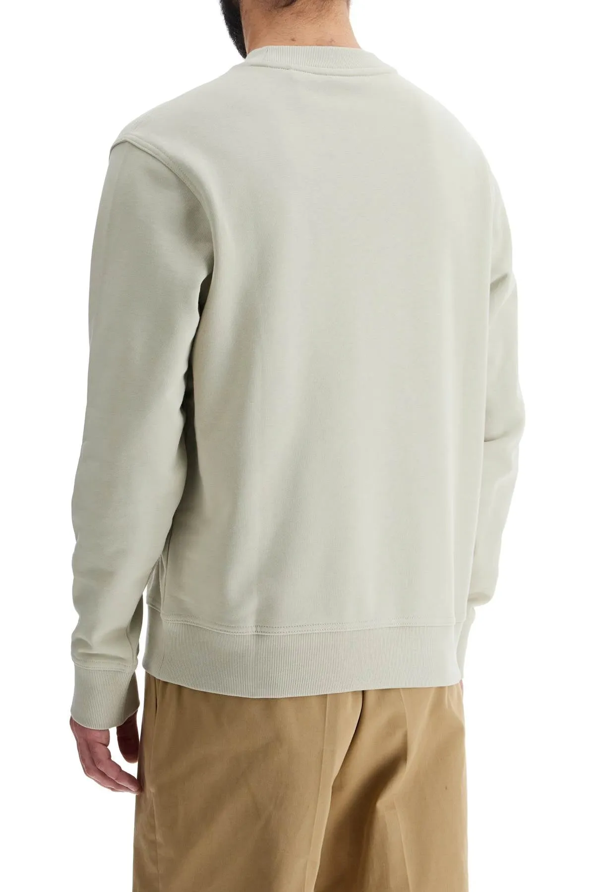 Minimal Crewneck Cotton Sweatshirt