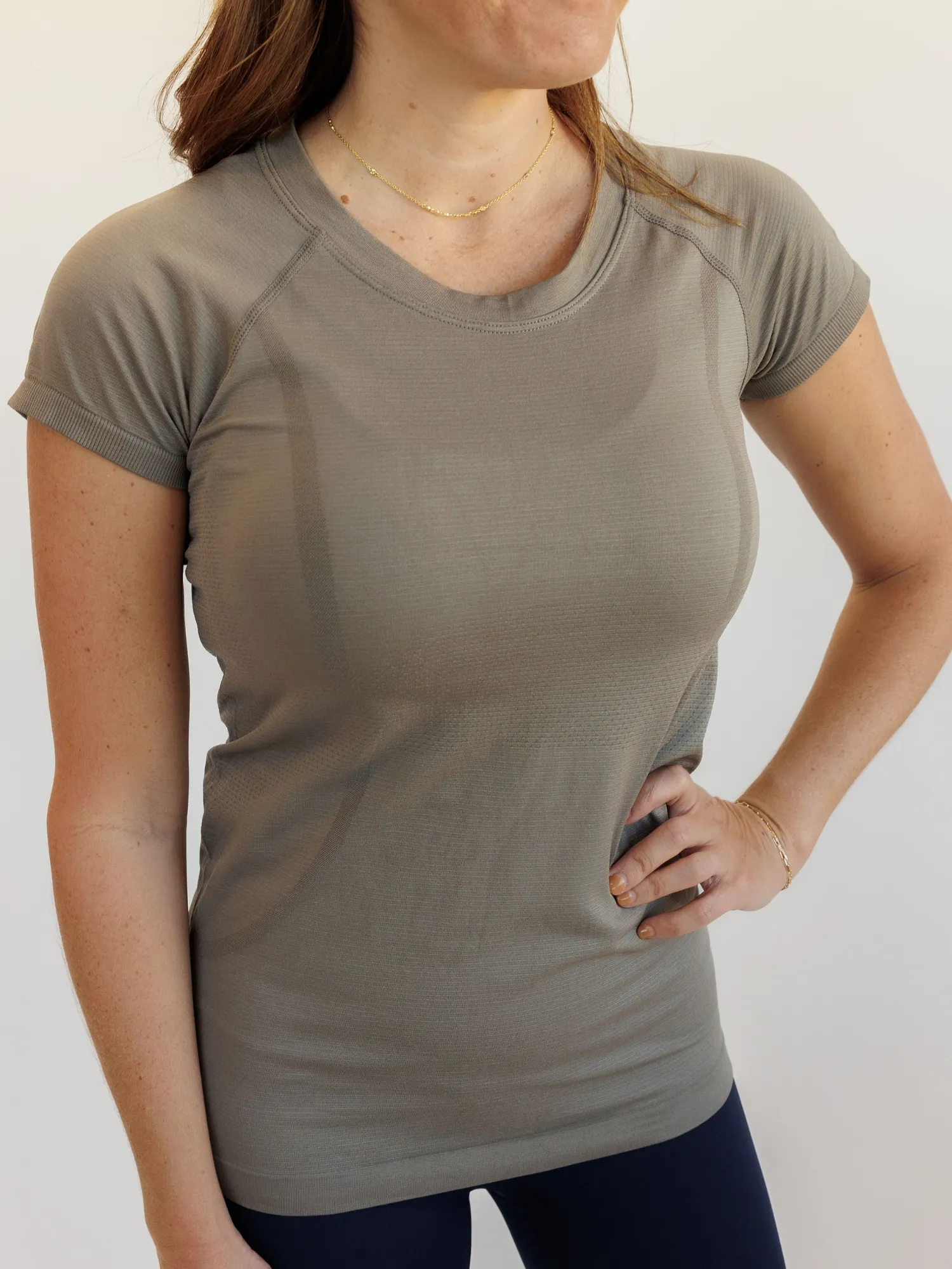 Moon Dust "Evie" Quick Dry Fitted Active Short Sleeve Tee