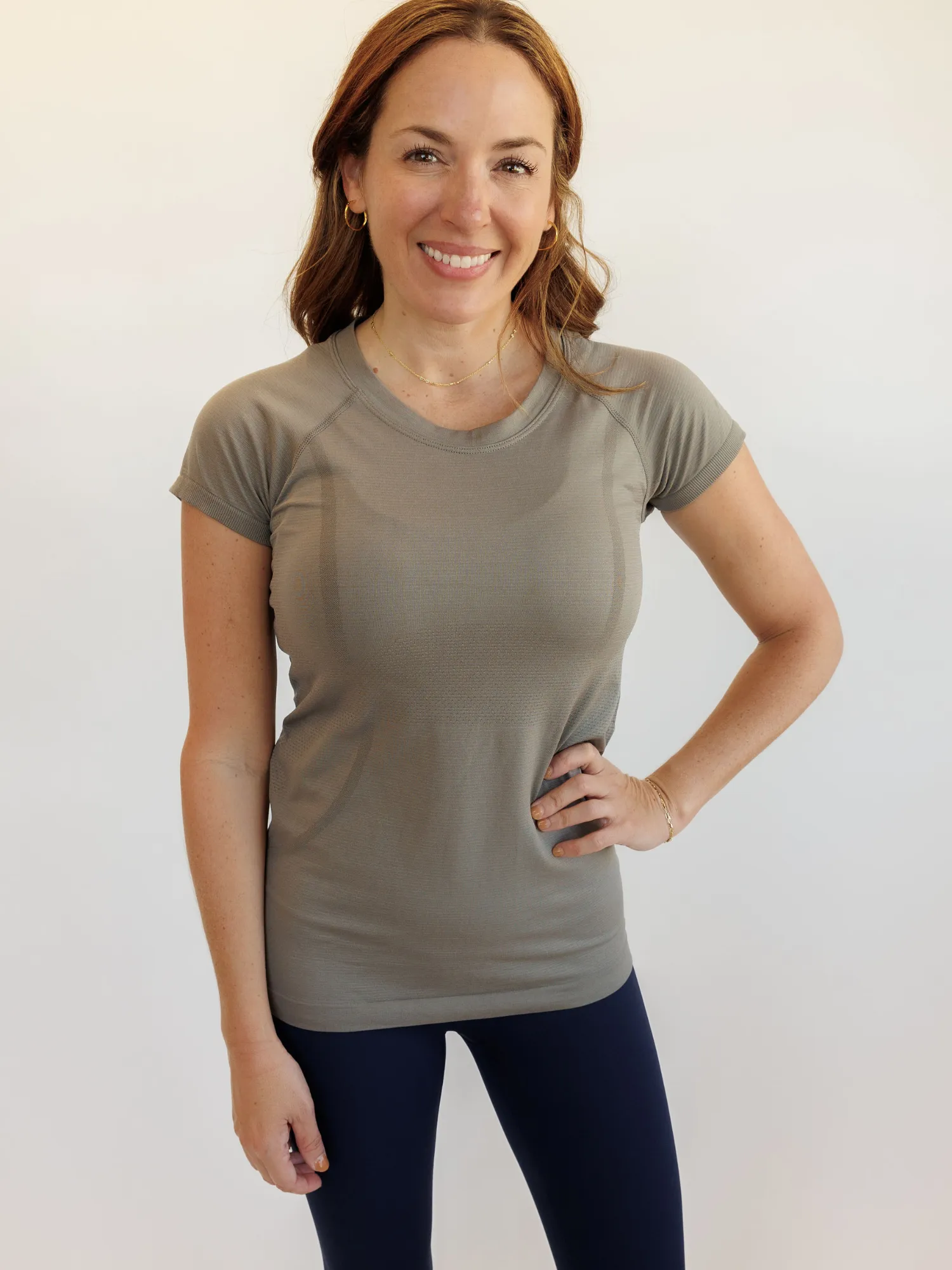 Moon Dust "Evie" Quick Dry Fitted Active Short Sleeve Tee
