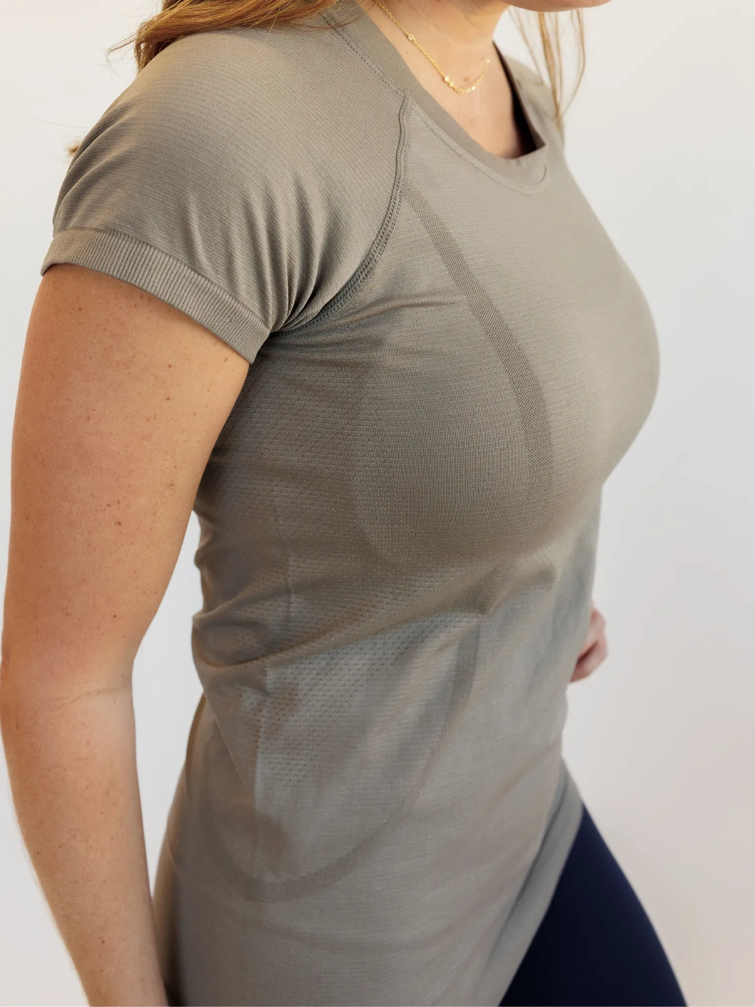 Moon Dust "Evie" Quick Dry Fitted Active Short Sleeve Tee