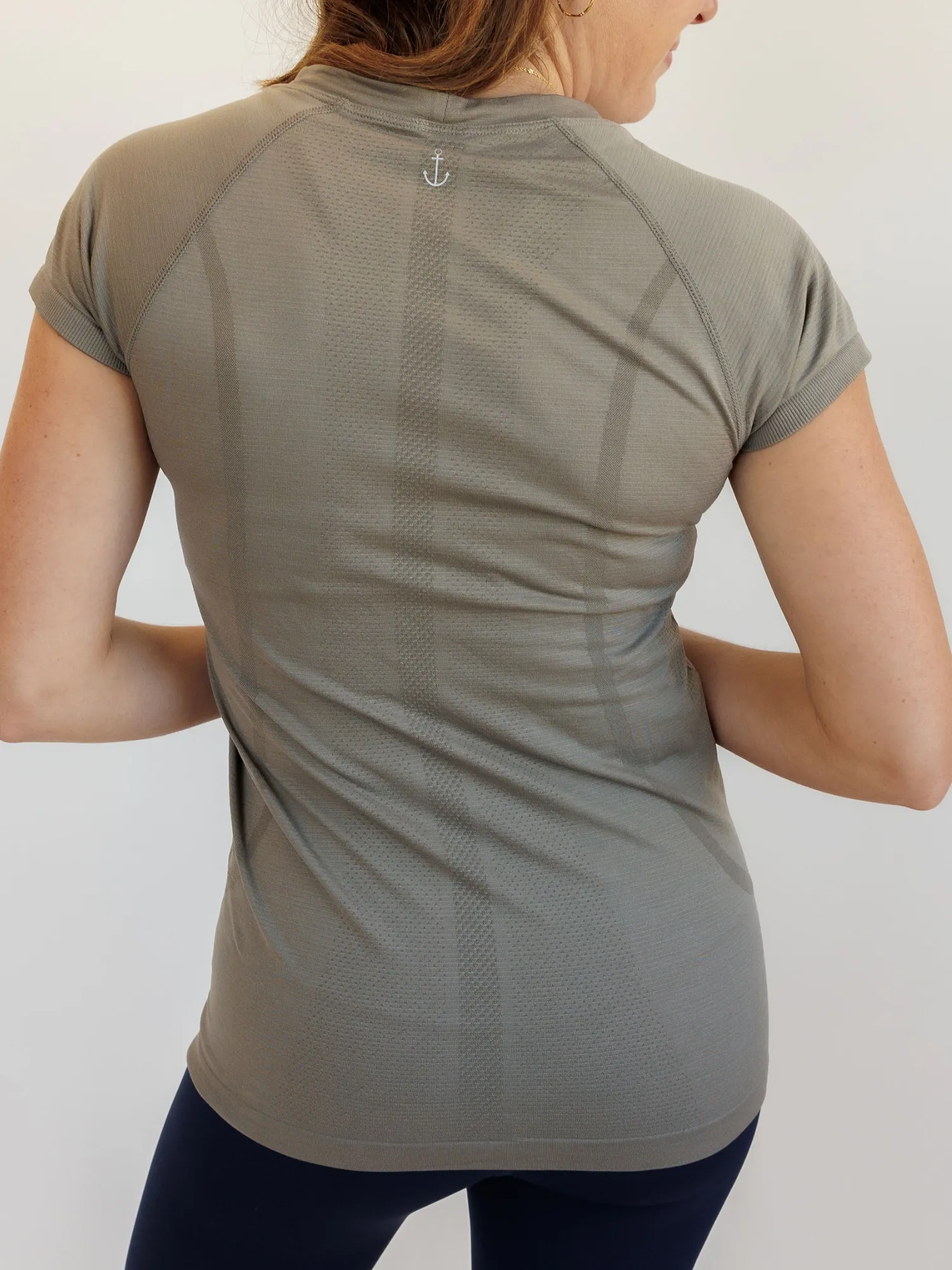 Moon Dust "Evie" Quick Dry Fitted Active Short Sleeve Tee