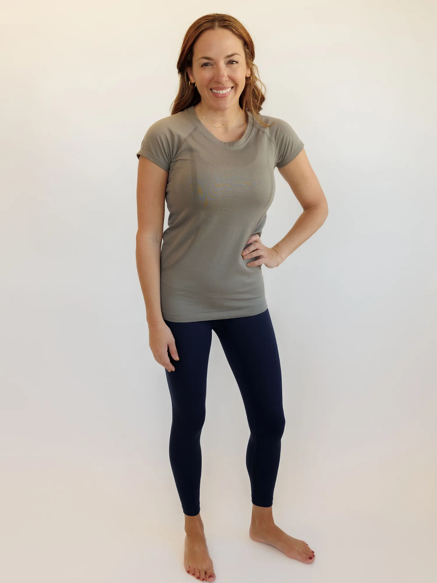 Moon Dust "Evie" Quick Dry Fitted Active Short Sleeve Tee