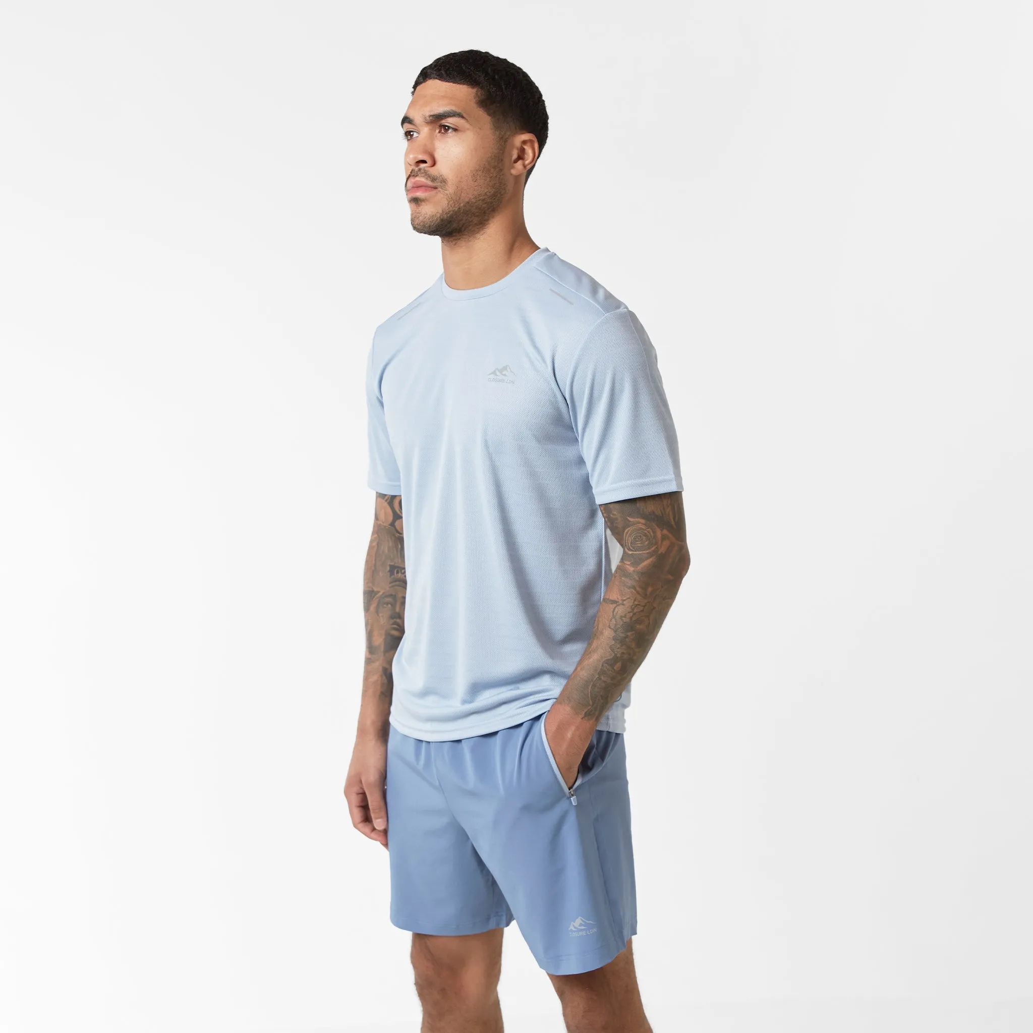 Multipack Training Twinset | Dusty Blue Lime