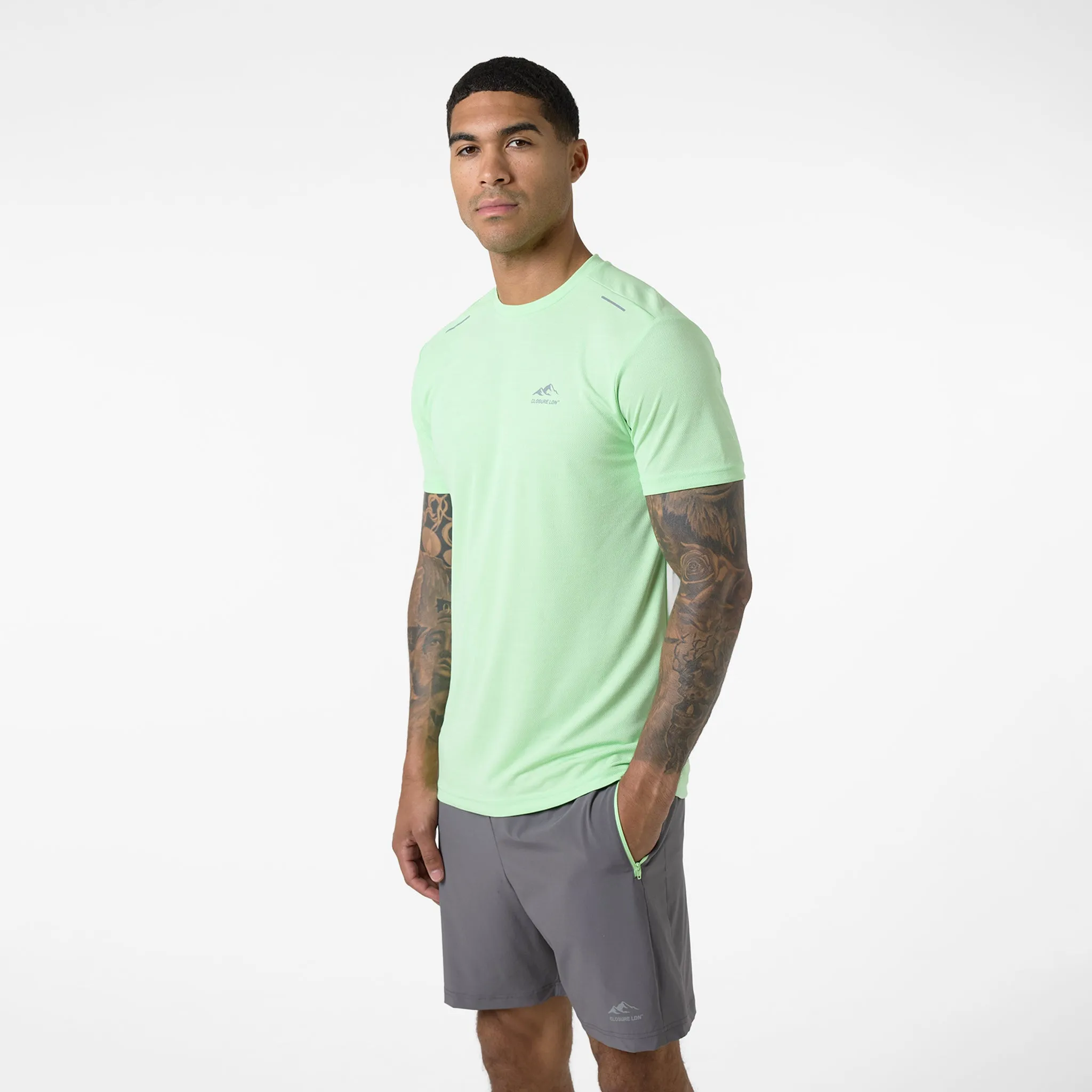 Multipack Training Twinset | Dusty Blue Lime