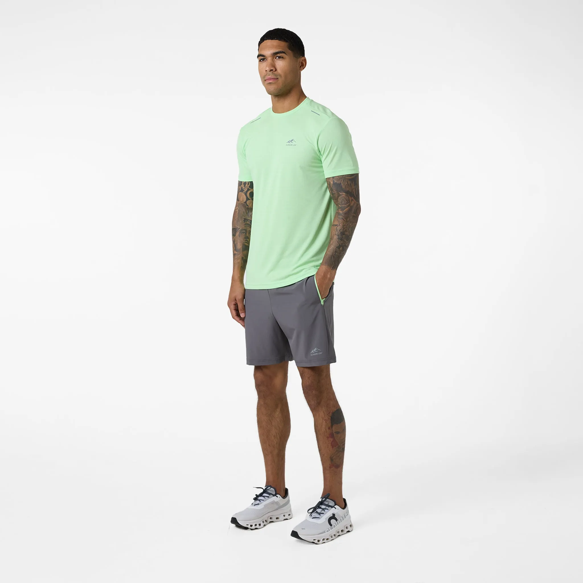 Multipack Training Twinset | Dusty Blue Lime