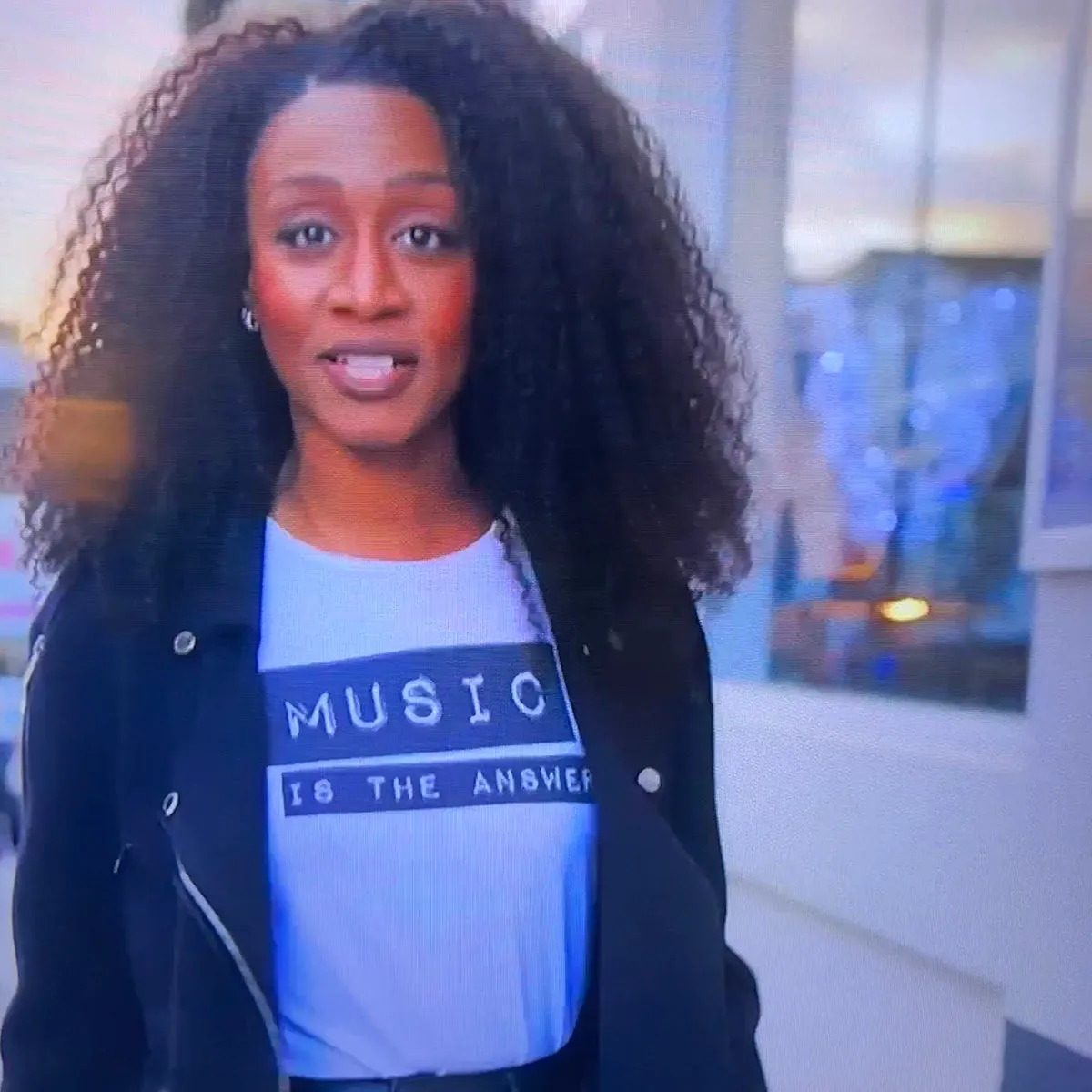 Music Is The Answer Tshirt White Tunic Style