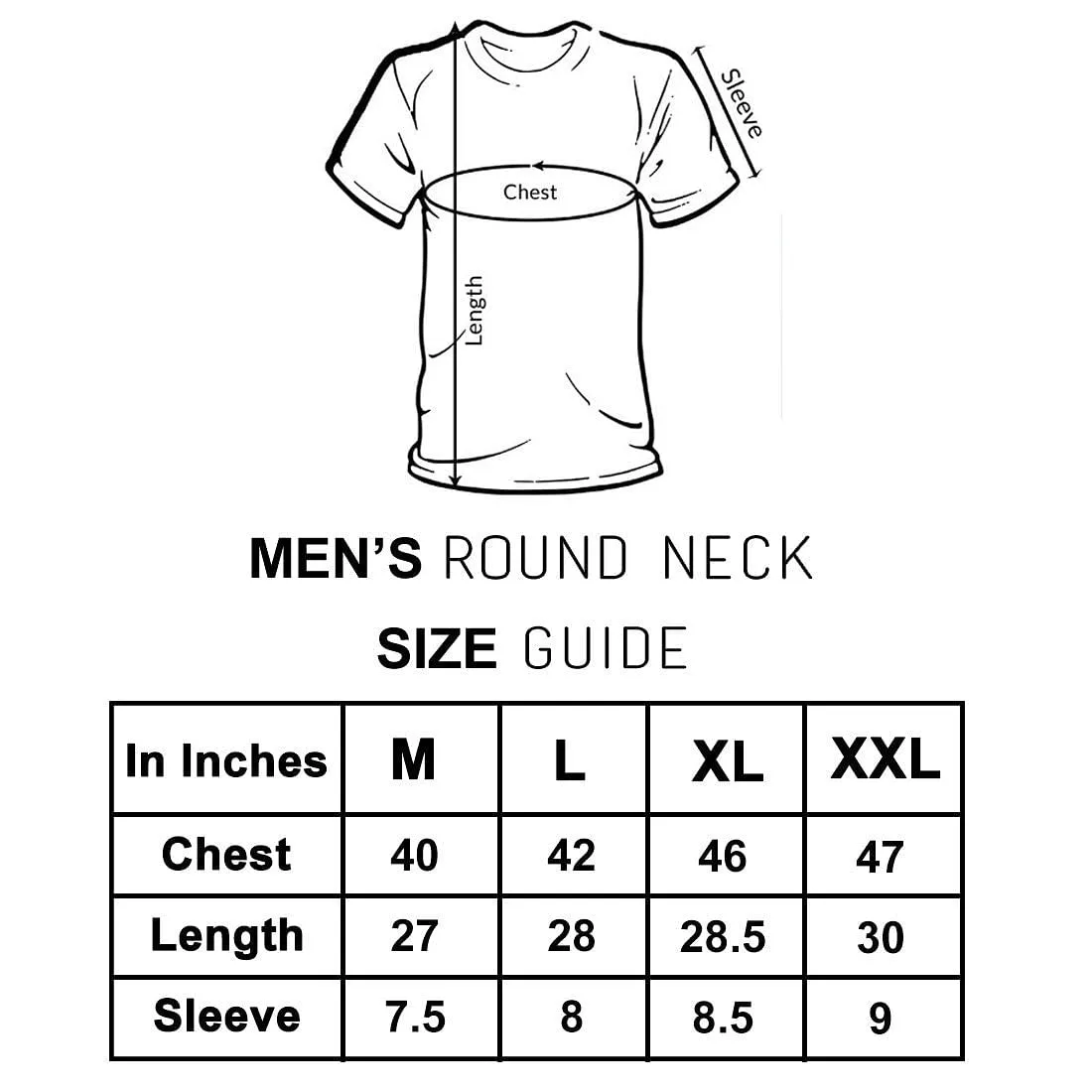 Nutcase Designer Round Neck Men's T-Shirt Wrinkle-Free Poly Cotton Tees - Smily Face
