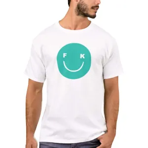 Nutcase Designer Round Neck Men's T-Shirt Wrinkle-Free Poly Cotton Tees - Smily Face
