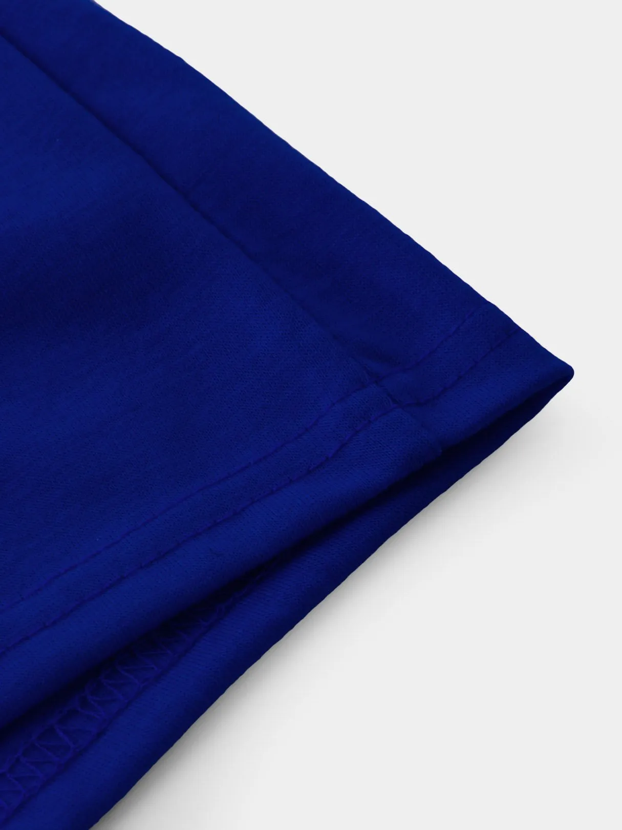 OEM ODM Cold Shoulder Deep V Neck Cut Out Short Sleeve Blue T-Shirts