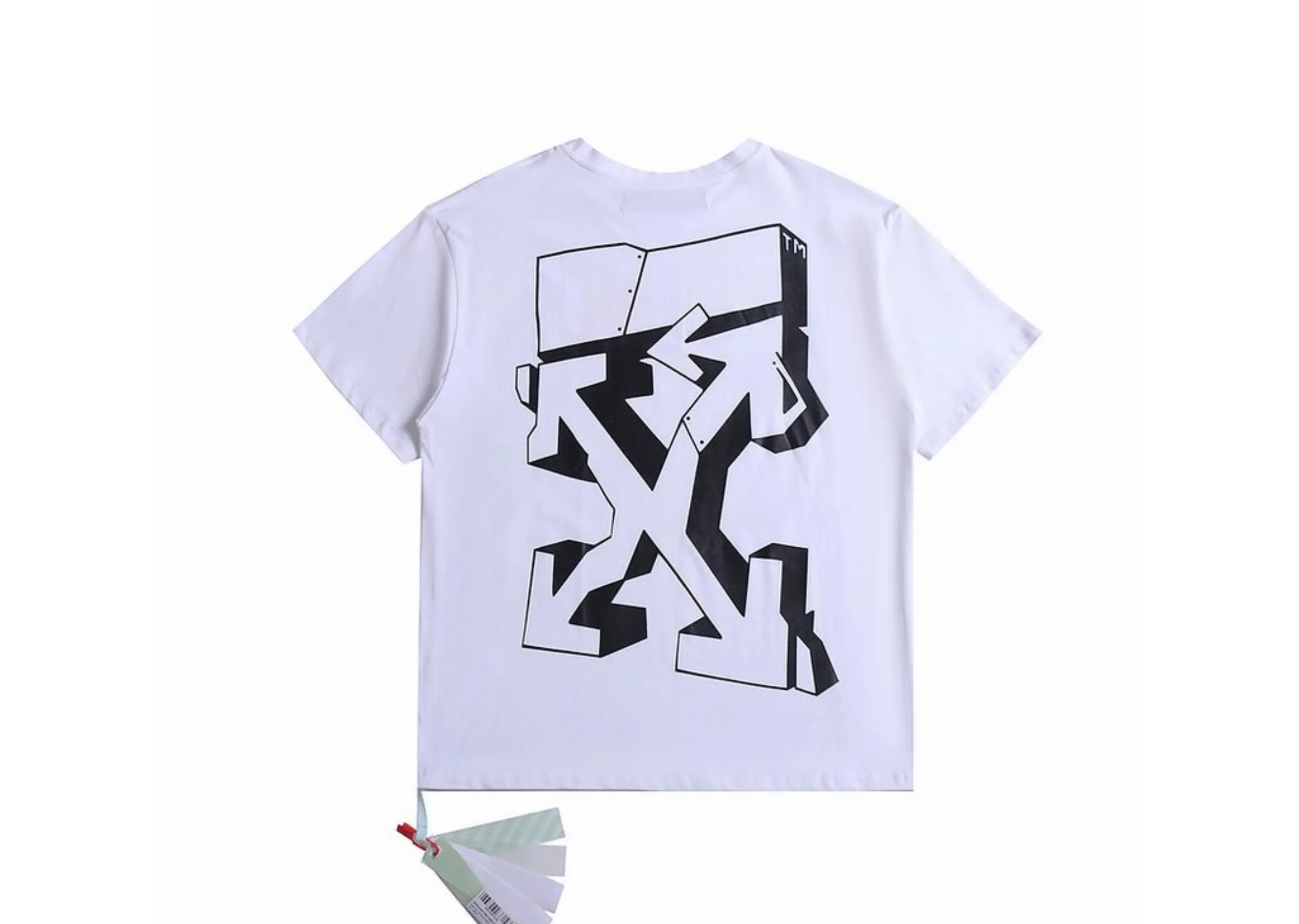 Off-White - Printed 'Graffiti 3D' White T-Shirt