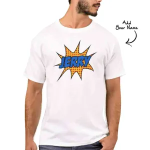 Personalized   Men's T-Shirt Poly Cotton Tees  - Pop Art