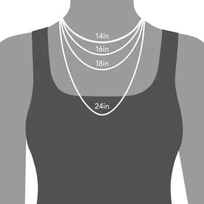 Personalized Name Rectangle Graphic Birthstone Necklace
